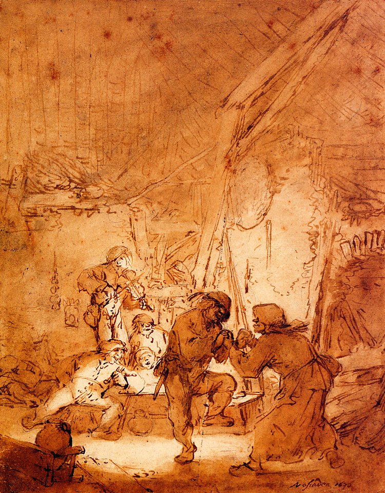 Contadini danzanti da Adriaen Jansz. van Ostade