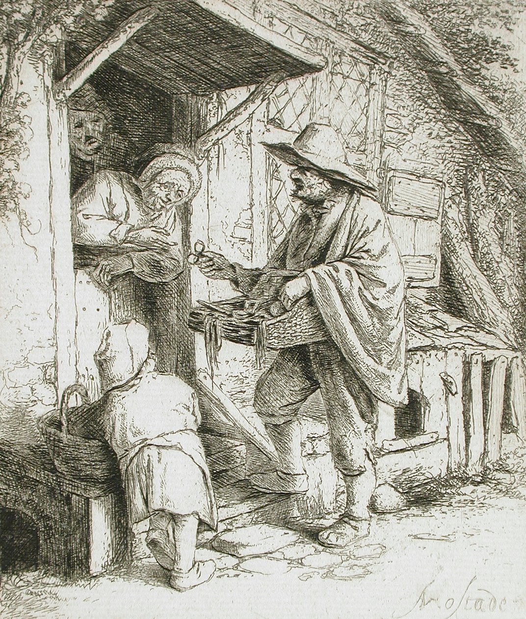 Il venditore di occhiali da Adriaen Jansz. van Ostade