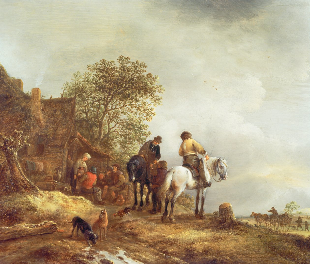 Paesaggio con cavalieri da Adriaen Jansz. van Ostade