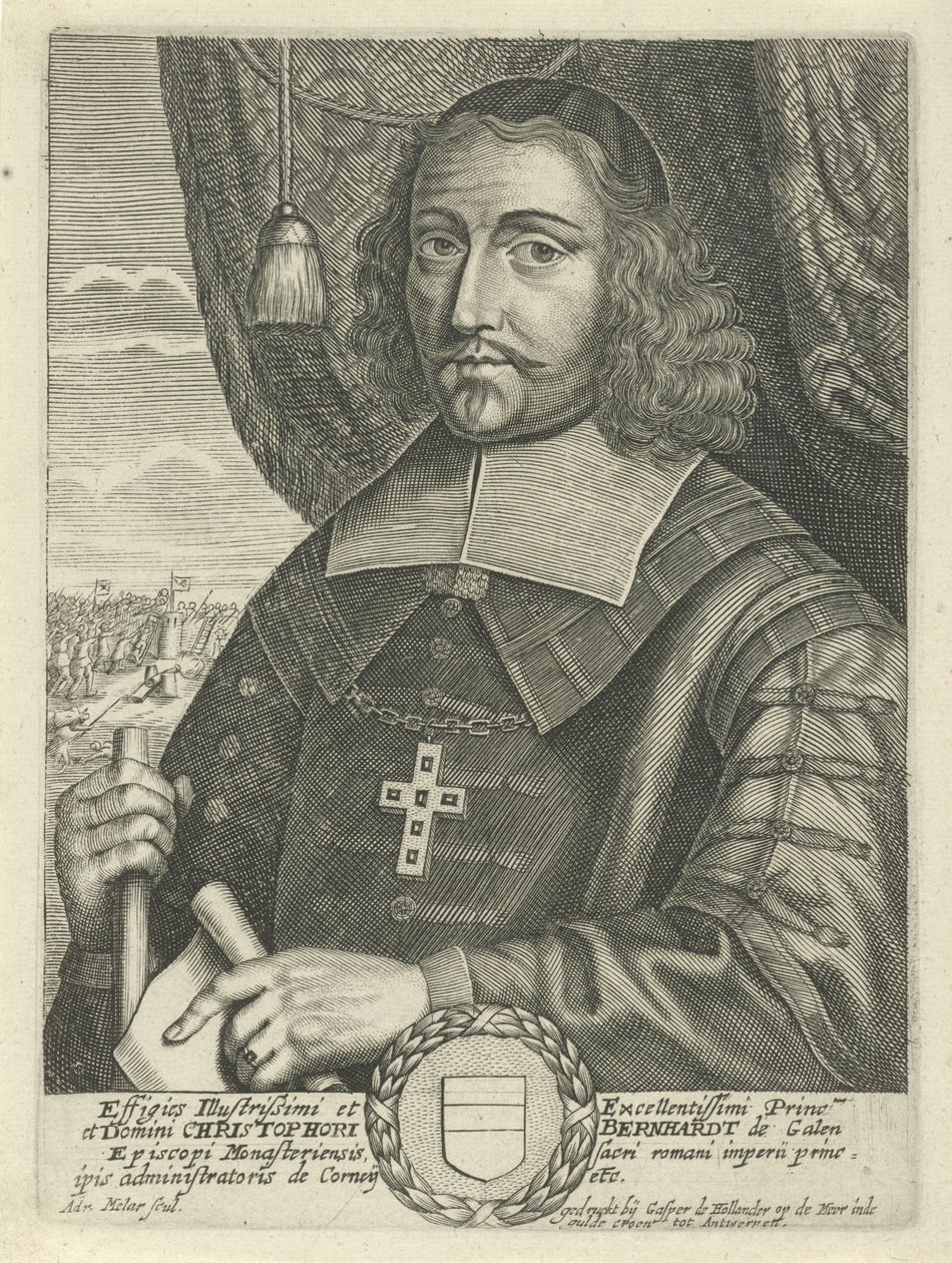 Ritratto di Christoph Bernhardt von Galen, Vescovo di Munster da Adriaen Millaert