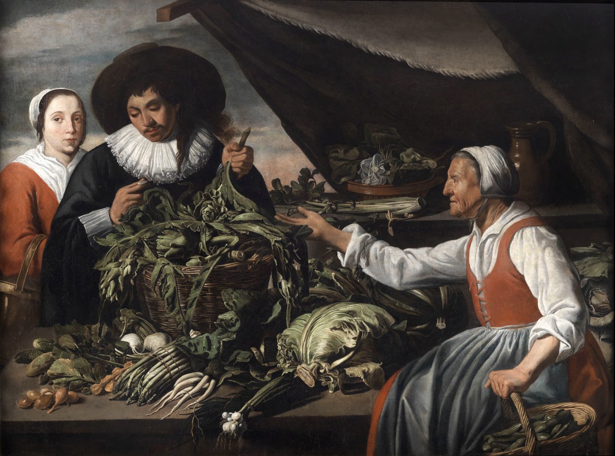 Vecchia Venditrice di Verdure da Adriaen van Utrecht
