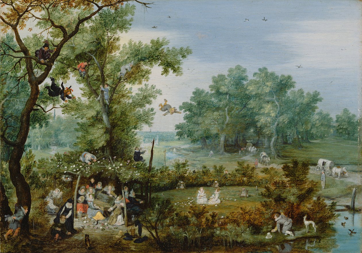 Una Compagnia Allegra in un Pergolato da Adriaen van de Venne