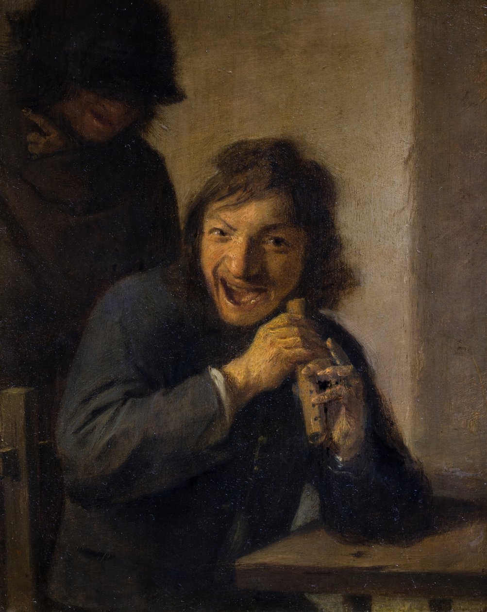 Il flautista da Adriaen Brouwer
