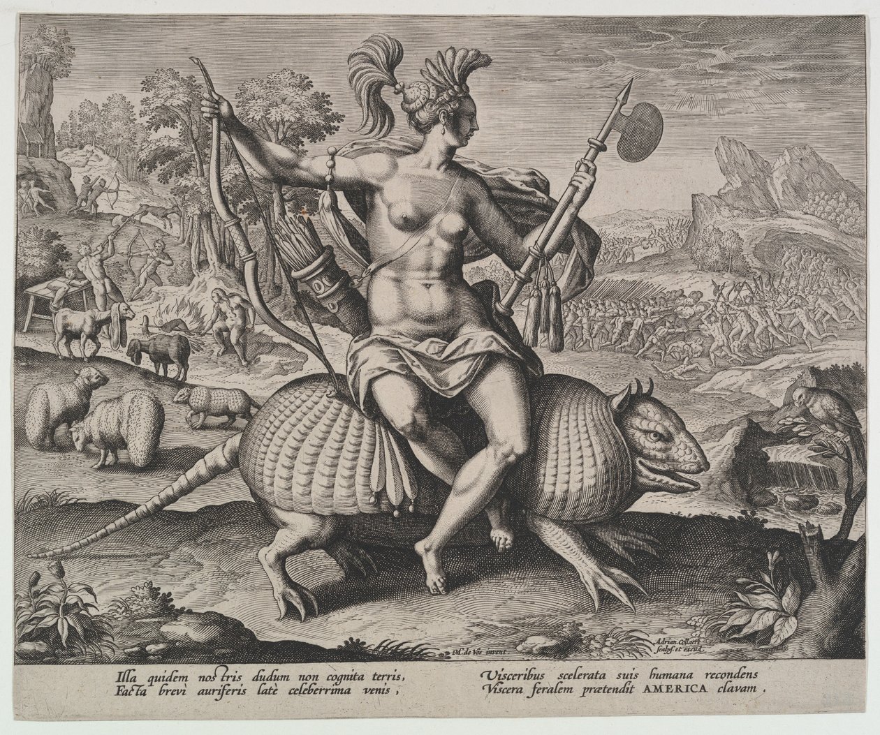 America, dalle Quattro Continenti da Adriaen Collaert