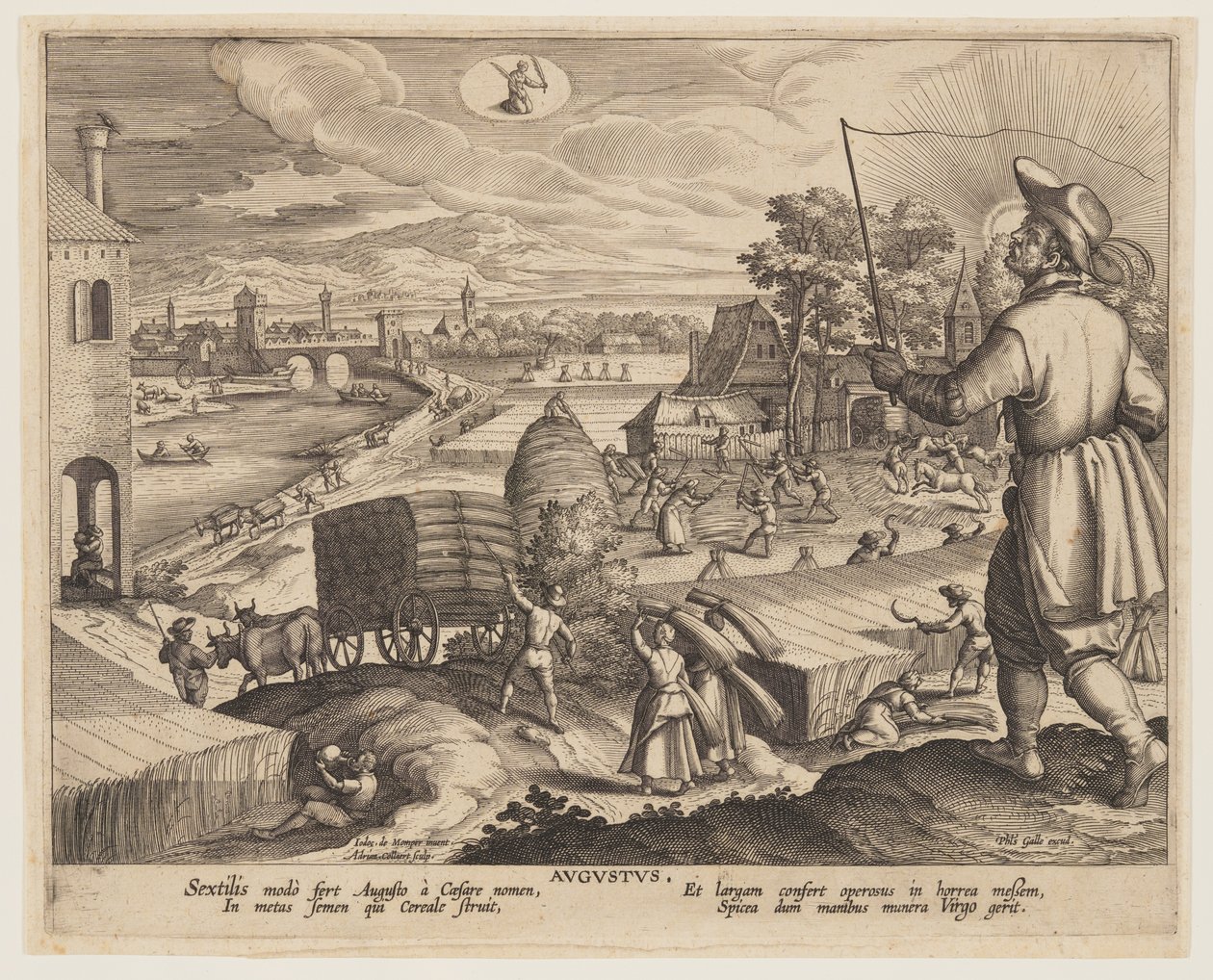 Agosto, da Dodici mesi da Adriaen Collaert