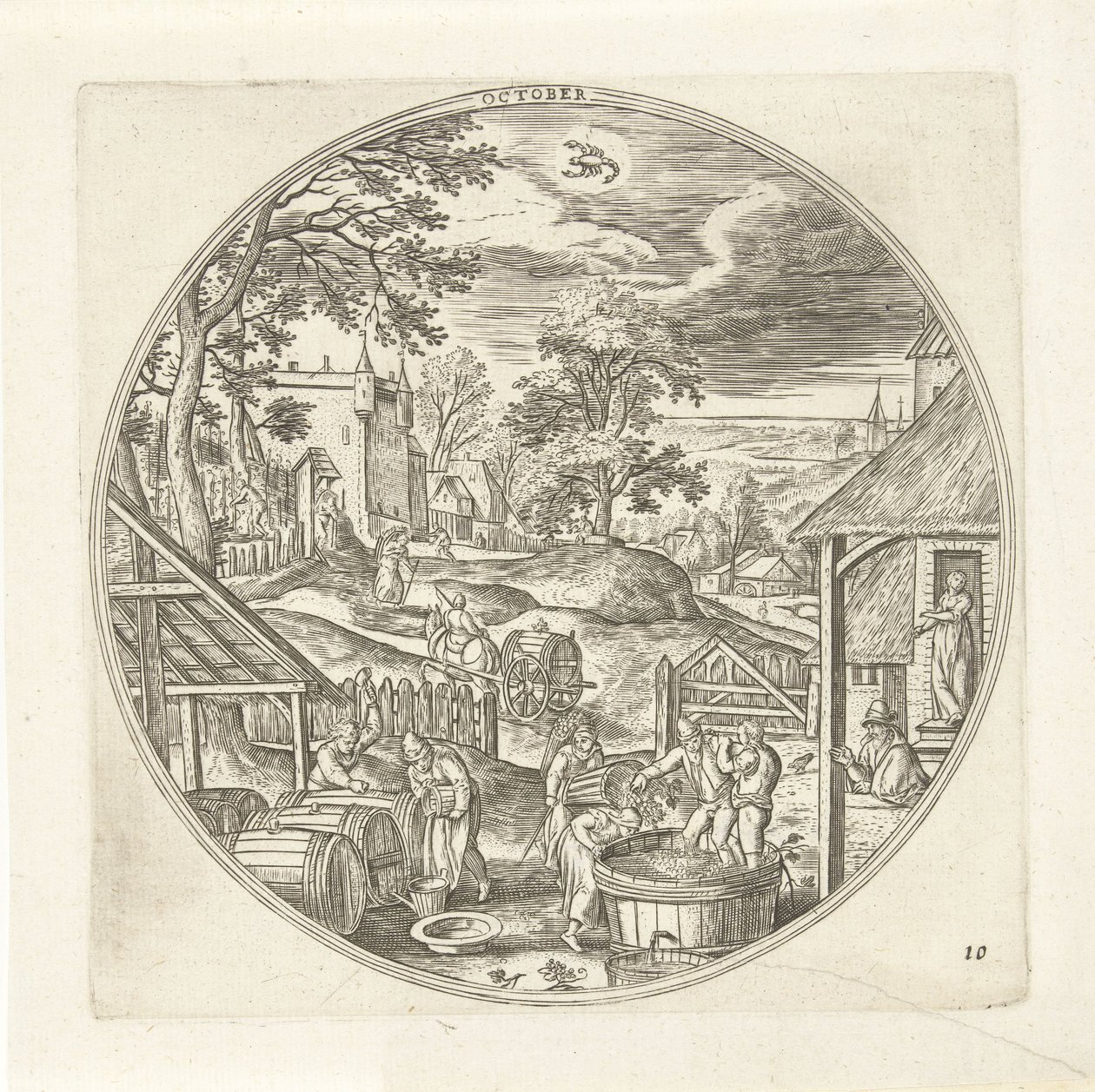 Ottobre da Adriaen Collaert
