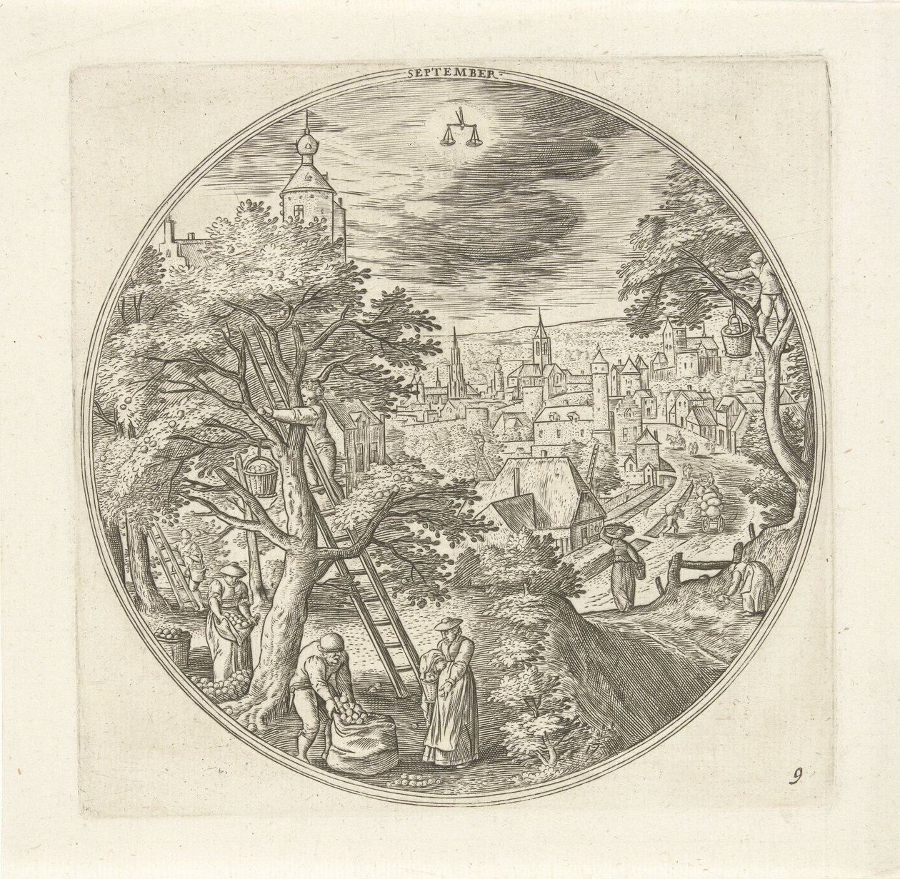 Settembre da Adriaen Collaert