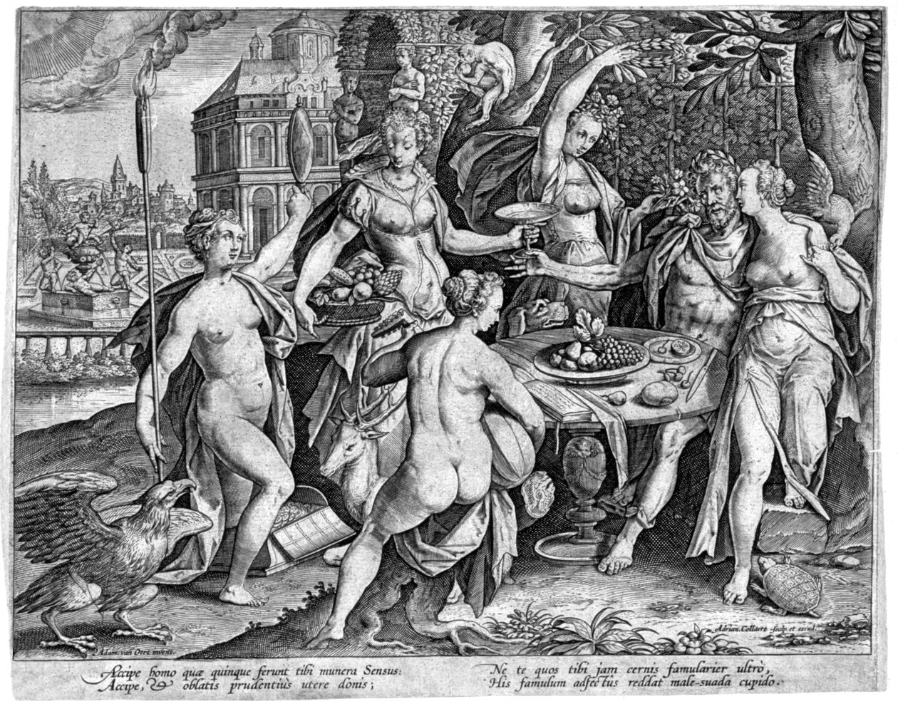 I Cinque Sensi da Adriaen Collaert