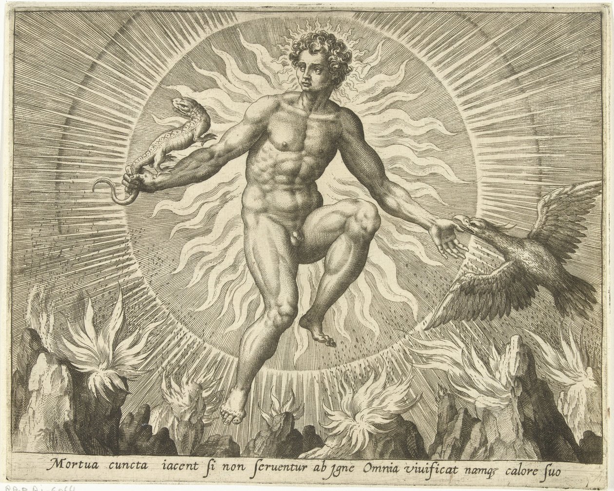 Fuoco (serie: I quattro elementi) da Adriaen Collaert