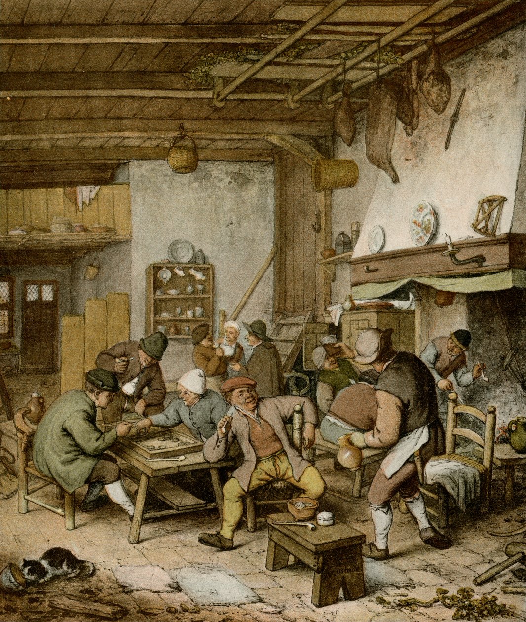 Taverna di contadini olandesi da Adriaen Jansz. van Ostade