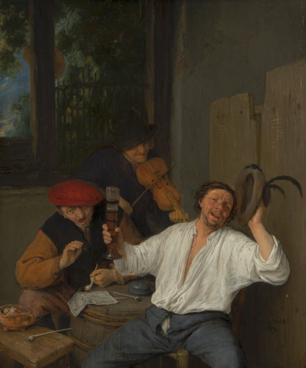 I bevitori allegri da Adriaen Jansz. van Ostade