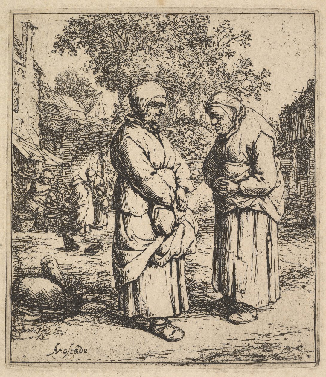 Due pettegole da Adriaen Jansz. van Ostade