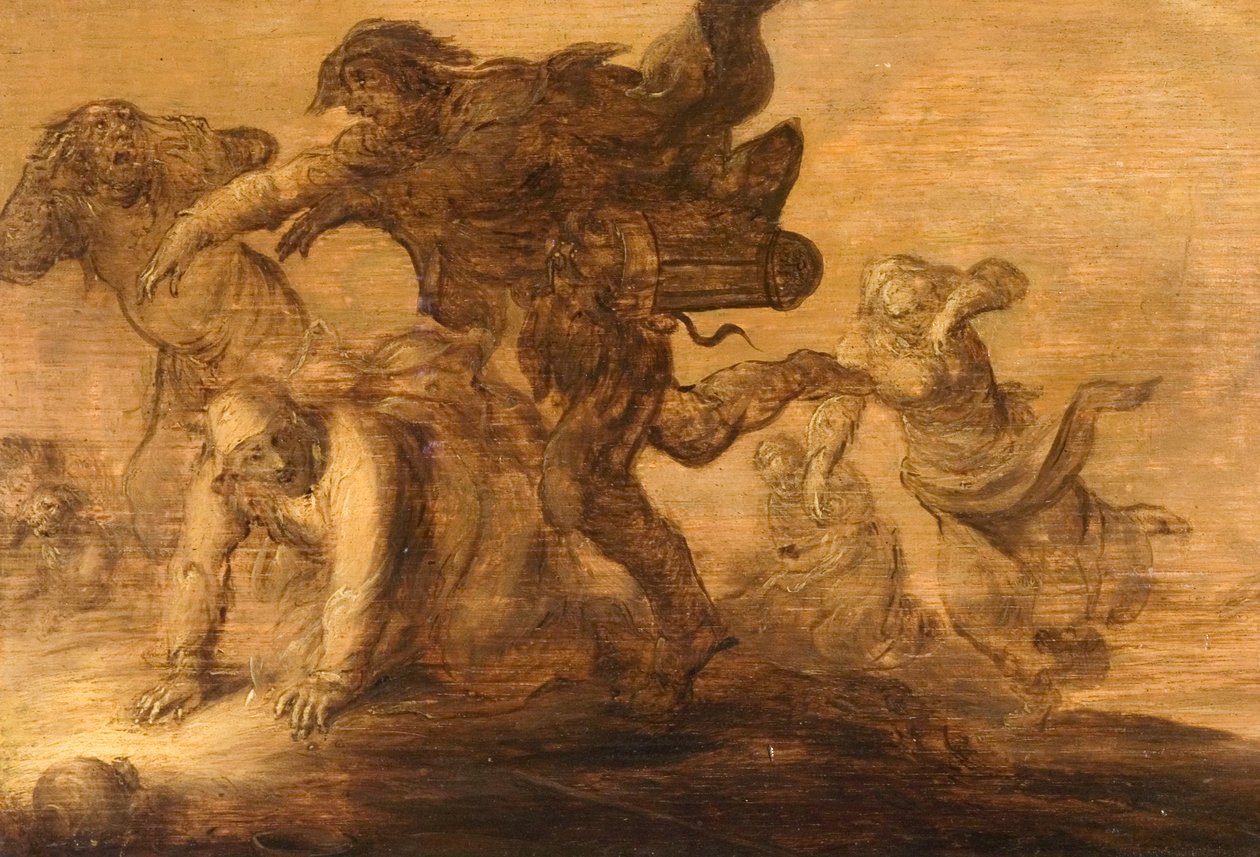 Contadini in fuga da Adriaen Pietersz van de Venne