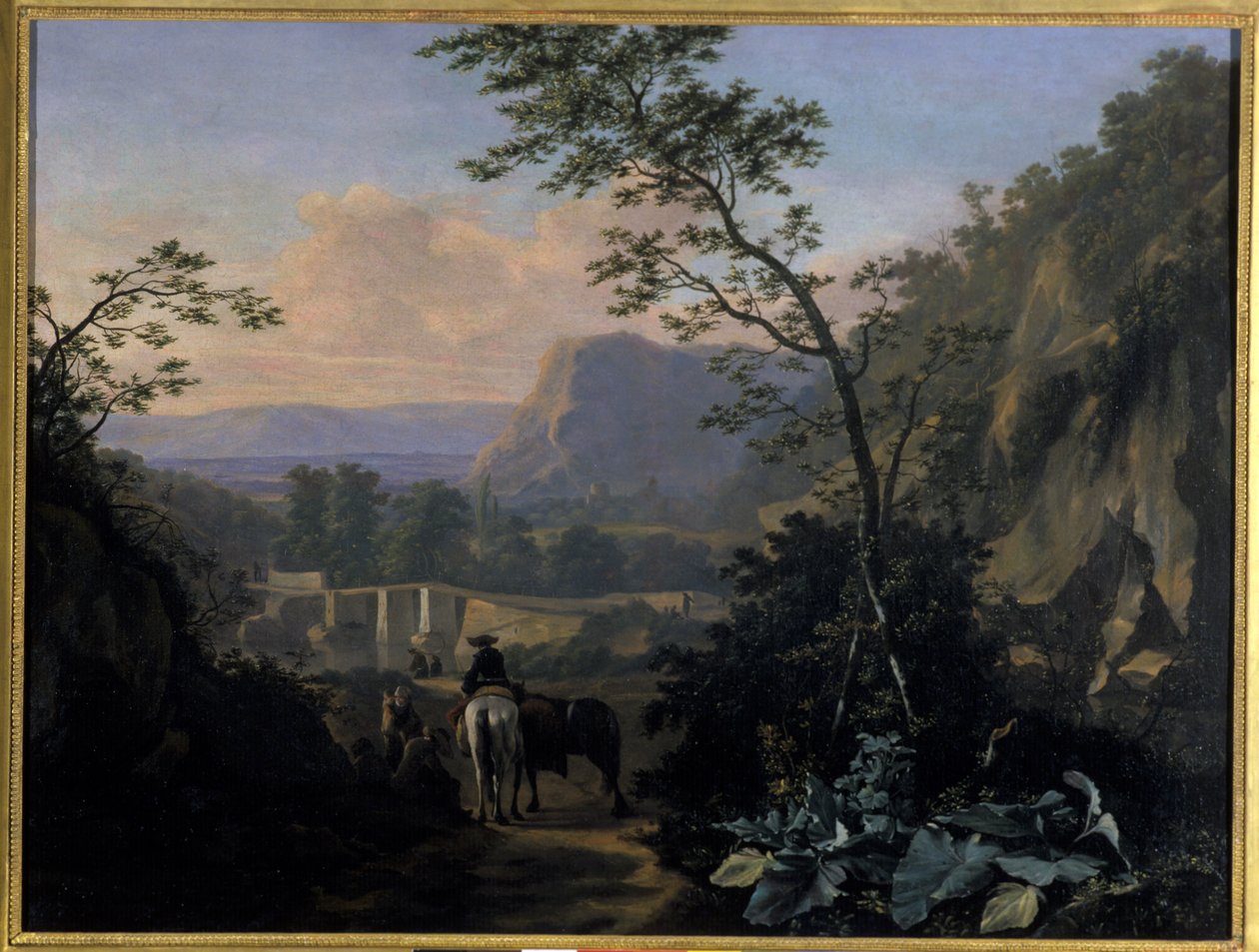 Paesaggio Meridionale con Cavaliere da Adriaen van Eemont