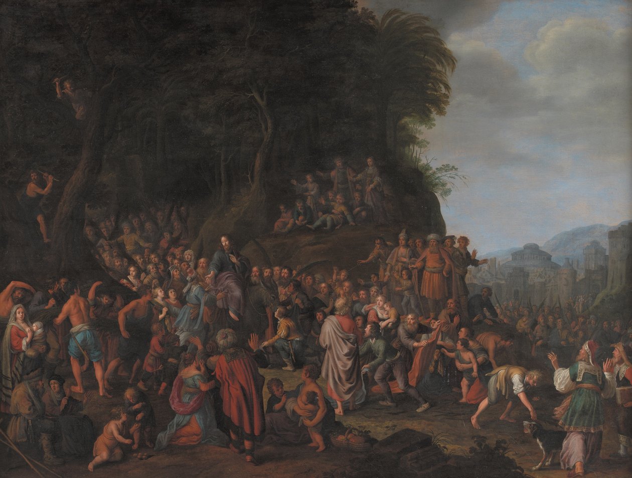Ingresso di Cristo a Gerusalemme da Adriaen van Nieulandt
