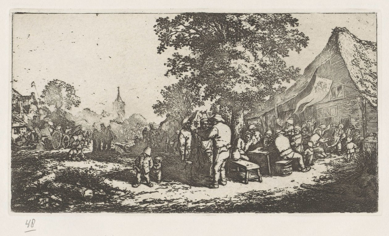 Festa contadina da Adriaen van Ostade