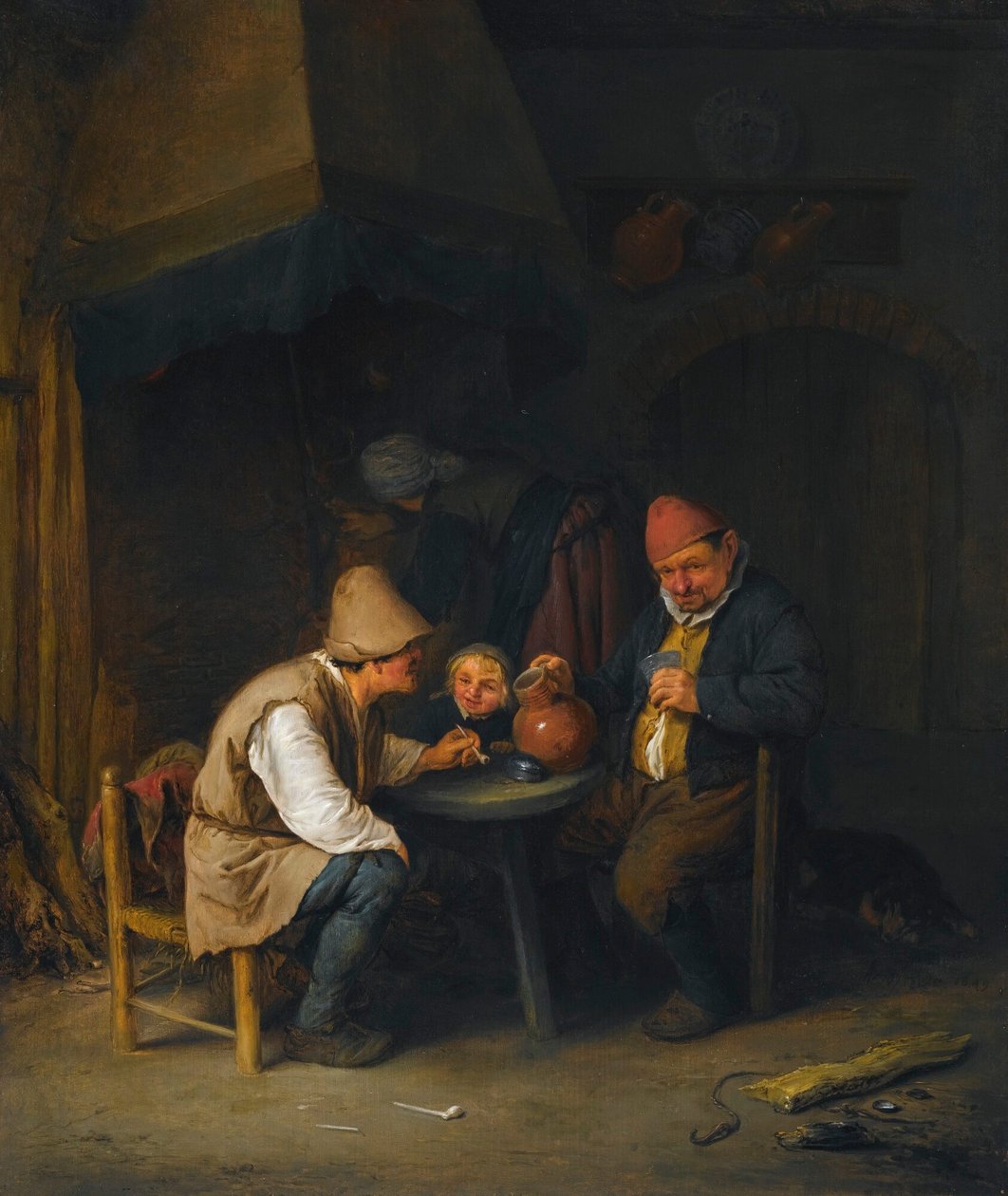 Famiglia di contadini in un interno da Adriaen van Ostade