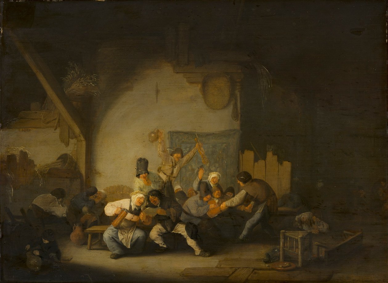 Contadini in festa da Adriaen van Ostade