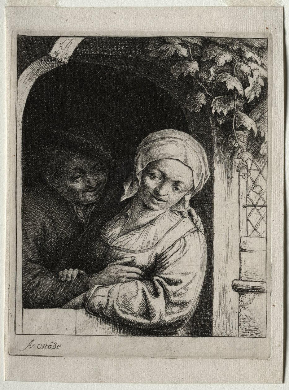 Tenerezza Rurale (Romanticismo di Villaggio) da Adriaen van Ostade