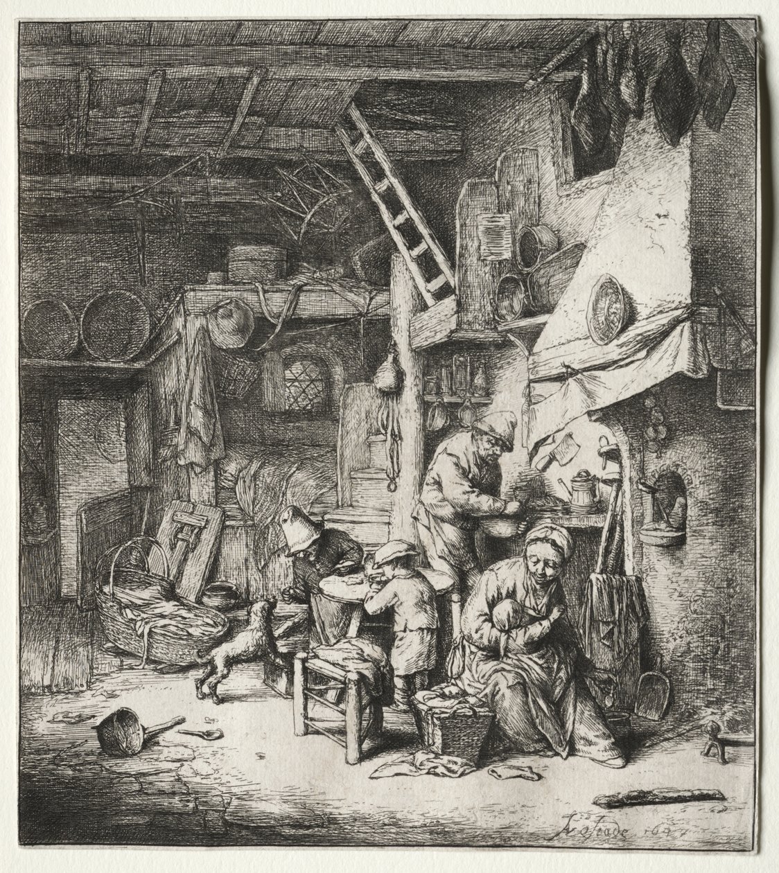 La famiglia da Adriaen van Ostade