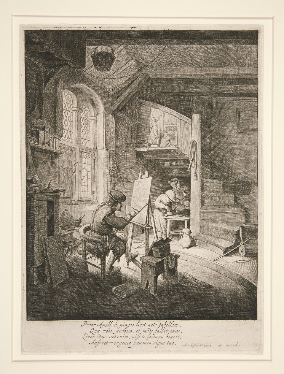 Il Pittore nel Suo Studio da Adriaen van Ostade