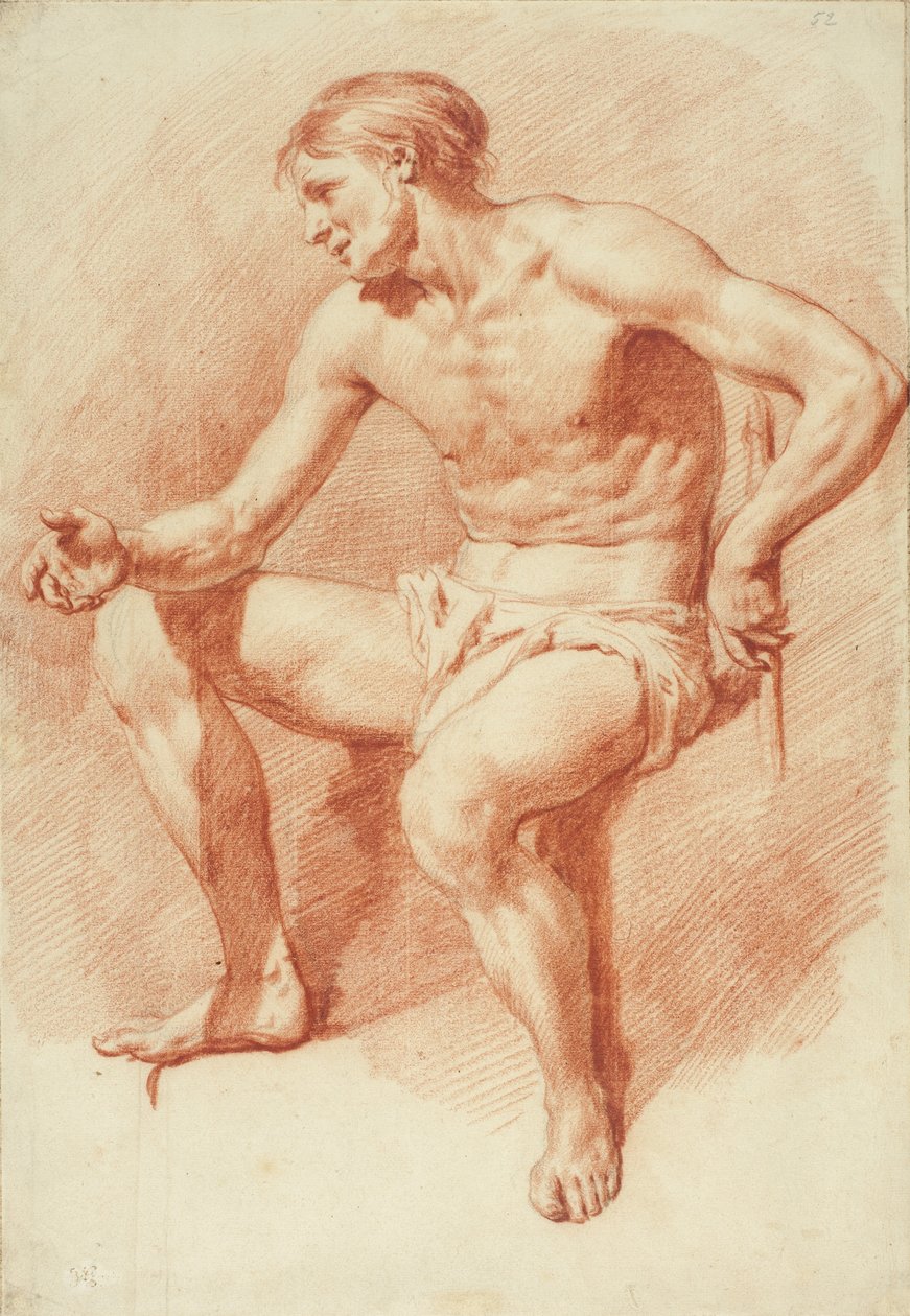 Studio di un nudo maschile da Adriaen van de Velde