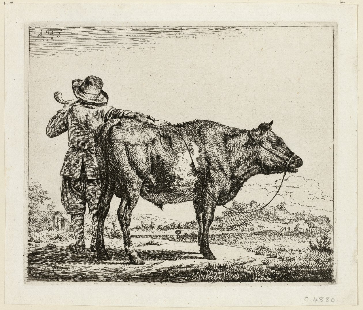 Il Mandriano e il Toro da Adriaen van de Velde