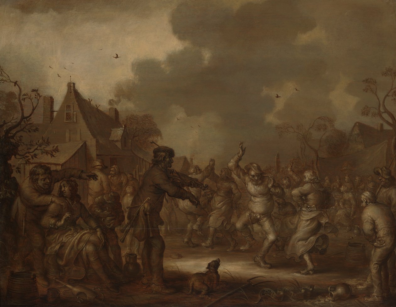 Contadini che Ballano da Adriaen van de Venne