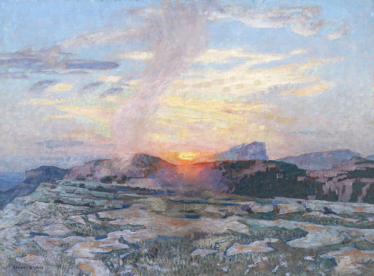 Tramonto in Provenza, c.1927 da Adrian Scott Stokes