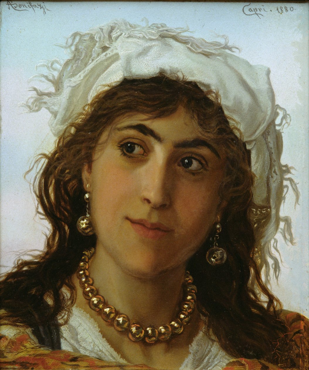 Una ragazza di Capri, 1880 da Adriano Bonifazi