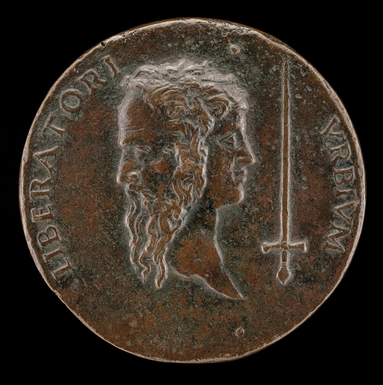 Testa Giano [retro], 1495-1496 da Adriano Fiorentino