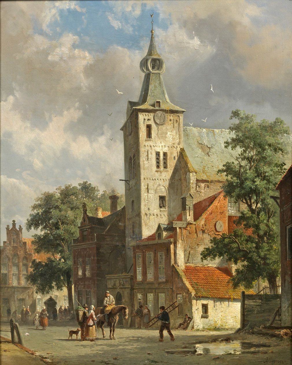 Adrianus Eversen - Vista sulla città olandese da Adrianus Eversen