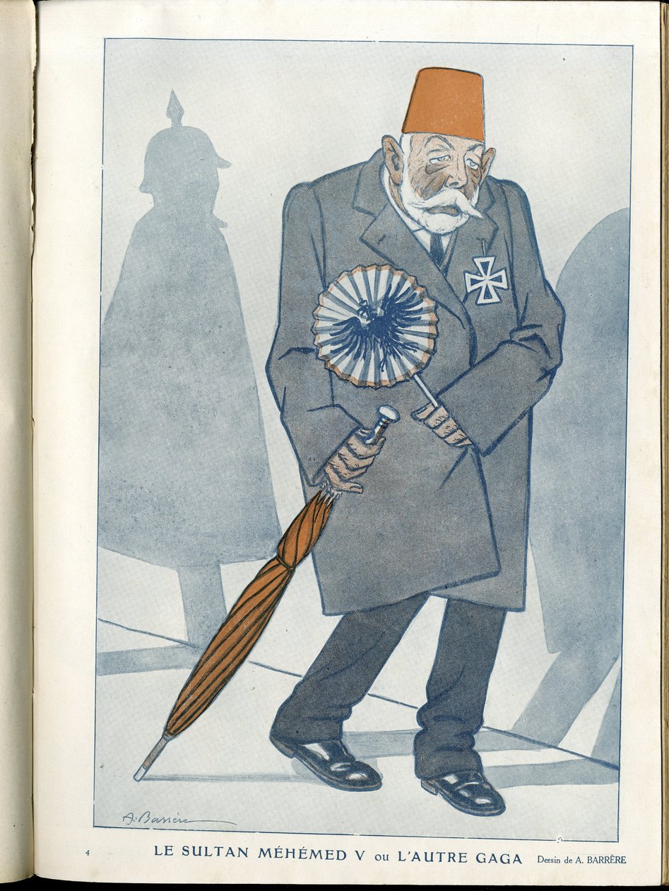 Illustrazione di A Barrere (1874-1931) in "Fantasio" da Adrien Barrere