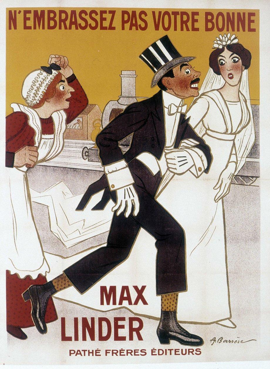 Poster di Max Linder, ill. da Barrere da Adrien Barrere