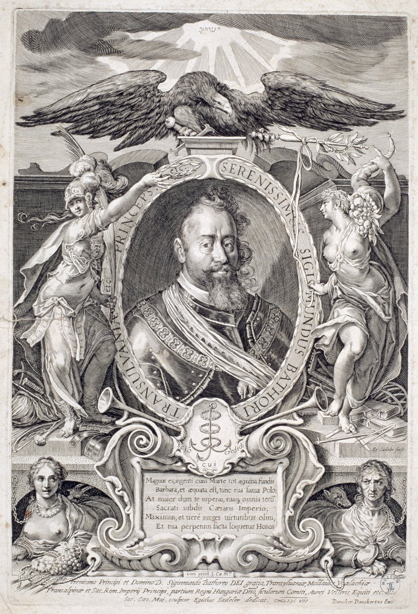 Sigismund Bathory (1572-1613) 1607 da Aegidius Sadeler or Saedeler