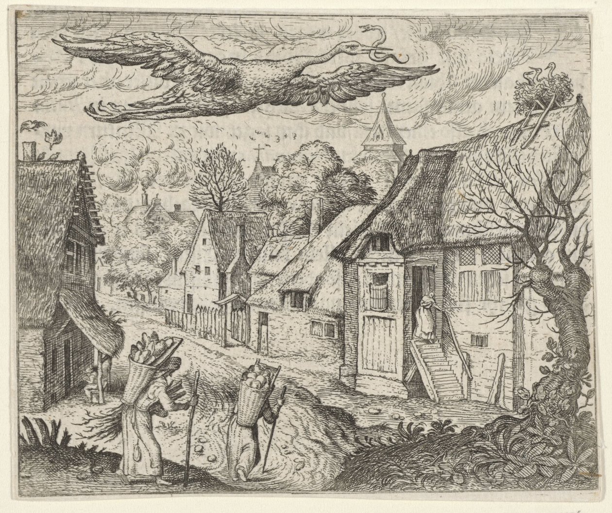 Favola della vecchia cicogna da Egidius  Sadeler (II)