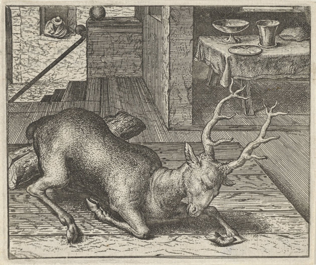 Favola del cervo ubriaco da Egidius  Sadeler (II)