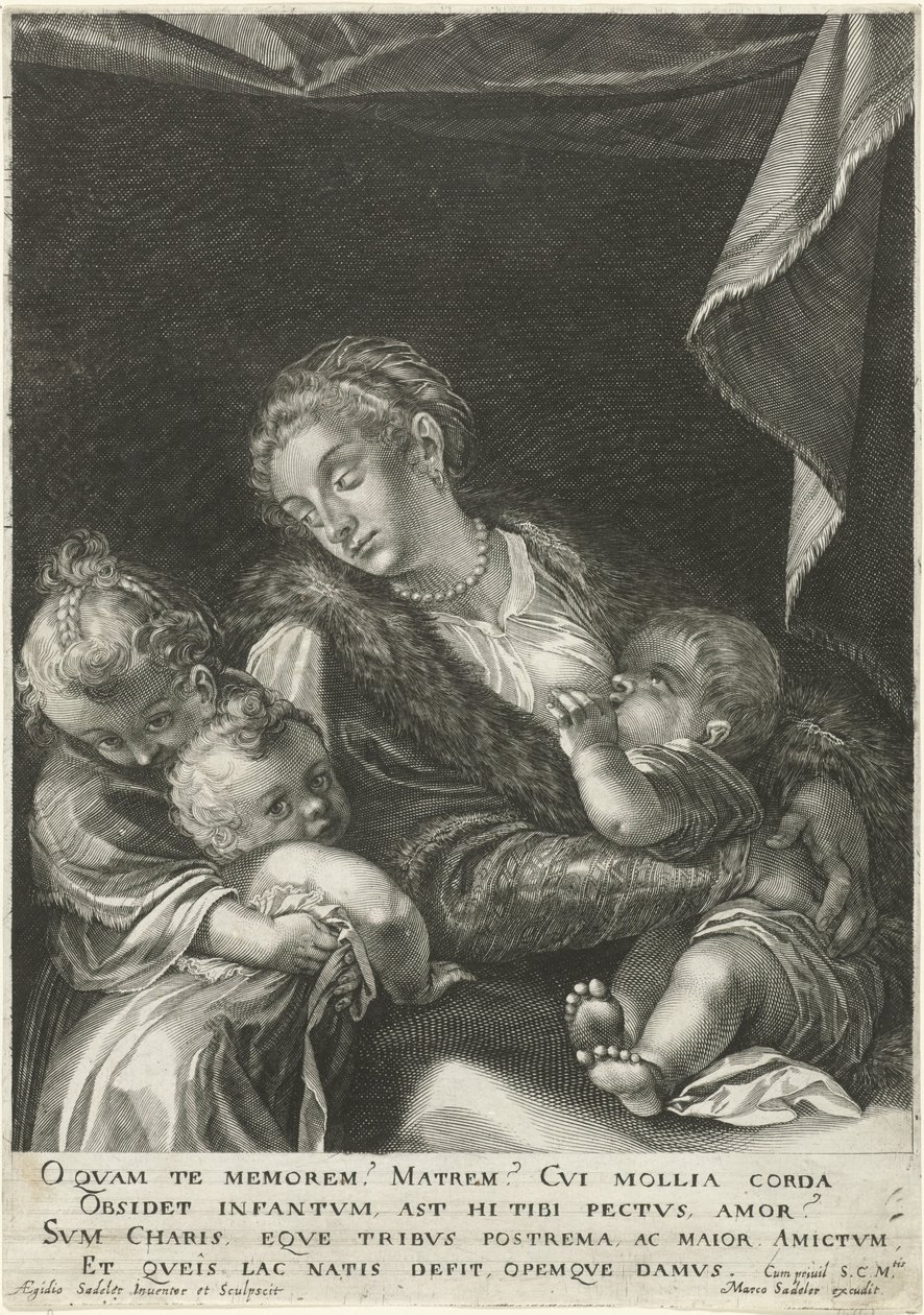 Amore / Carità da Egidius  Sadeler (II)