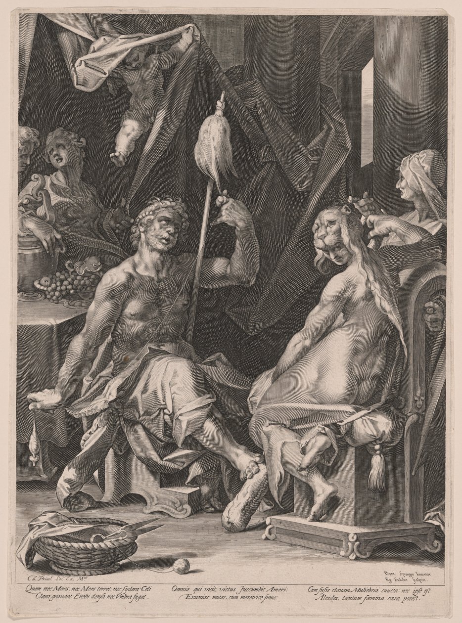 Ercole e Omphale da Aegidius Sadeler II