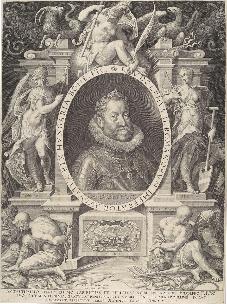 Ritratto di Rodolfo II da Aegidius Sadeler II