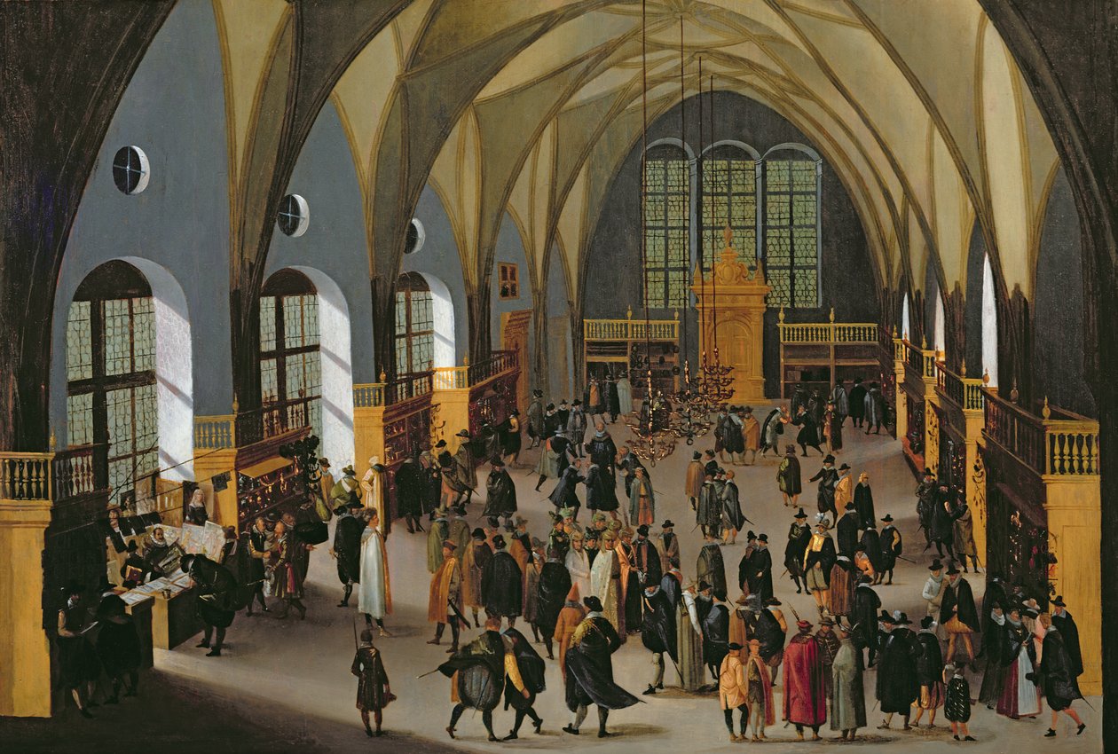 La Borsa di Praga da Aegidius Sadeler or Saedeler