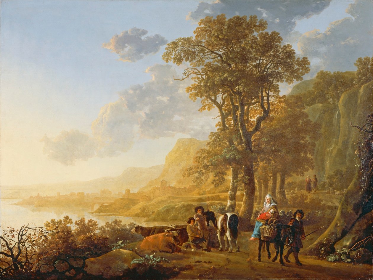 La fuga in Egitto da Aelbert Cuyp