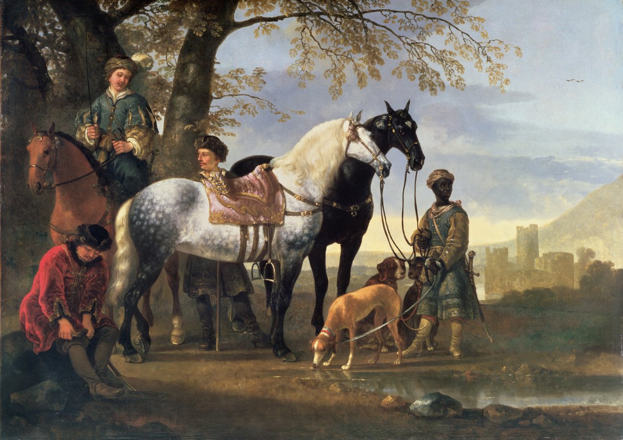 Cacciatori fermati, c.1650 da Aelbert Cuyp