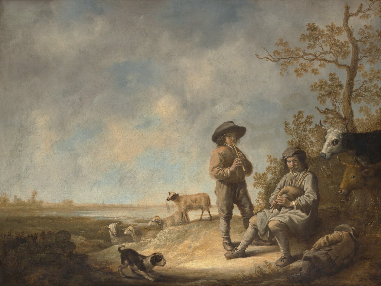 Pastorelli che suonano, ca. 1643-44 da Aelbert Cuyp