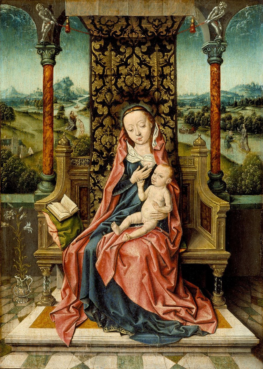 Madonna col Bambino in trono, c. 1510 da Aelbrecht Bouts