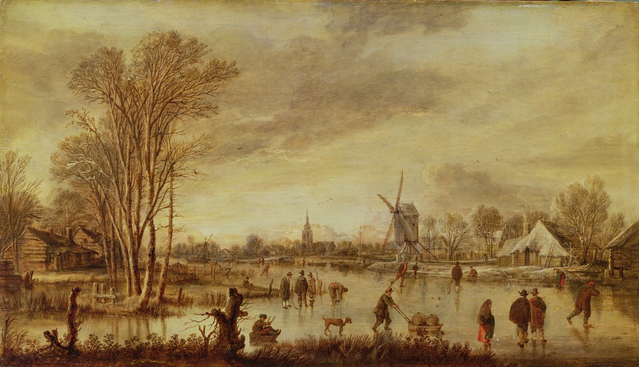 Un Fiume in Inverno da Aert van der Neer