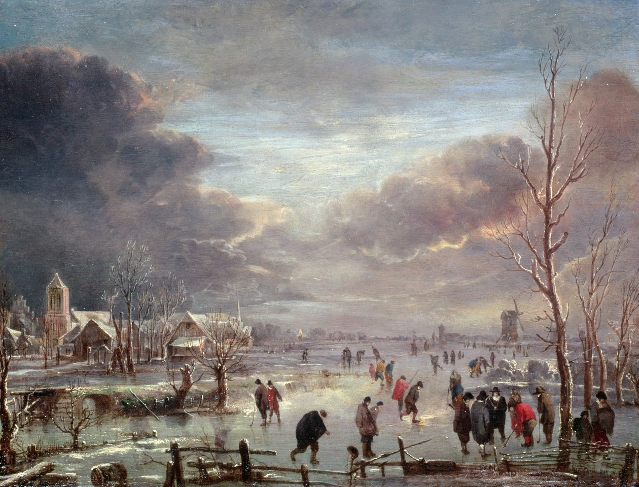 Paesaggio in inverno da Aert van der Neer