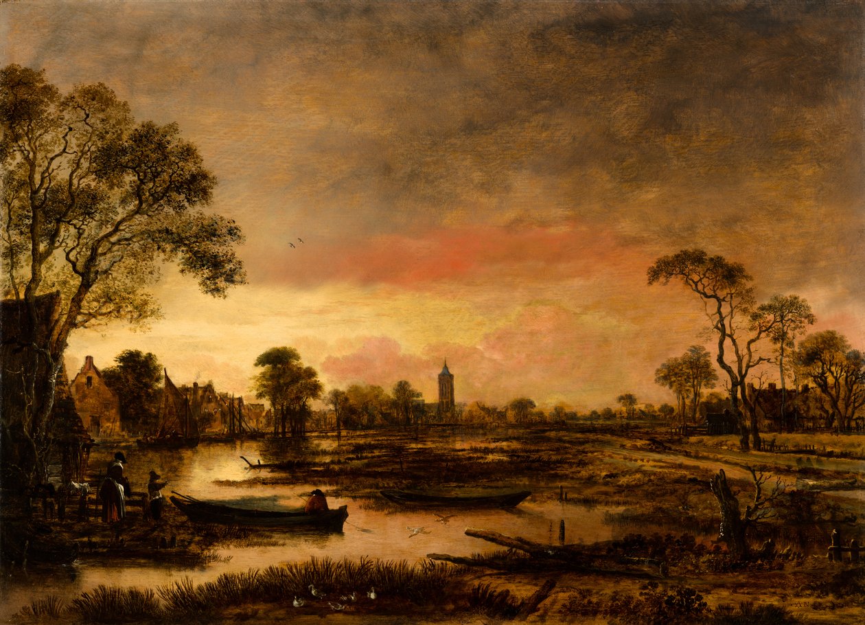Paesaggio fluviale da Aert van der Neer