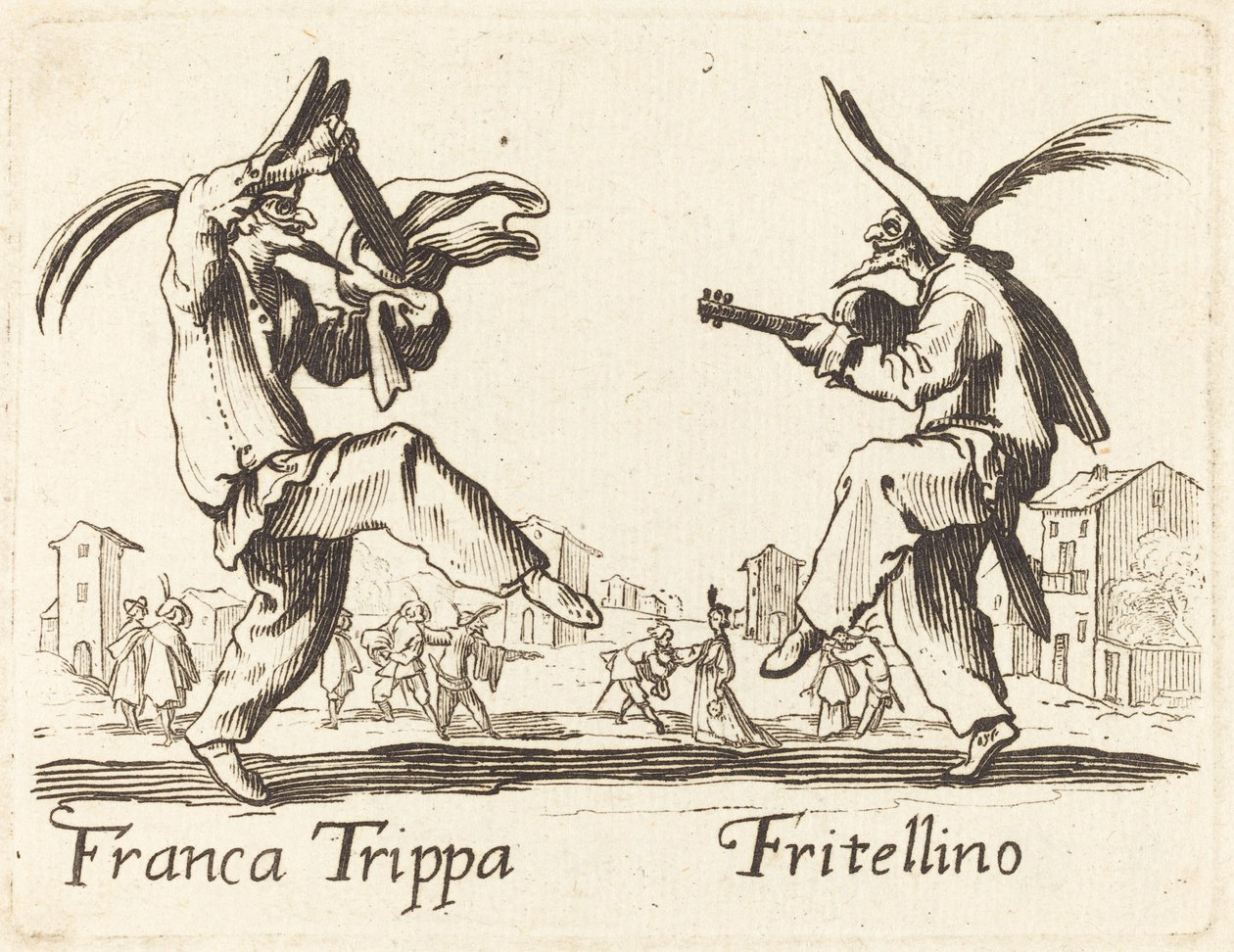 Franca Trippa e Fritellino da After Jacques Callot