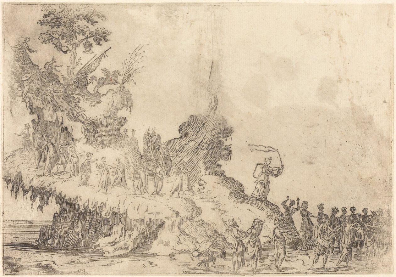 Il Carro del Monte Parnaso da After Jacques Callot